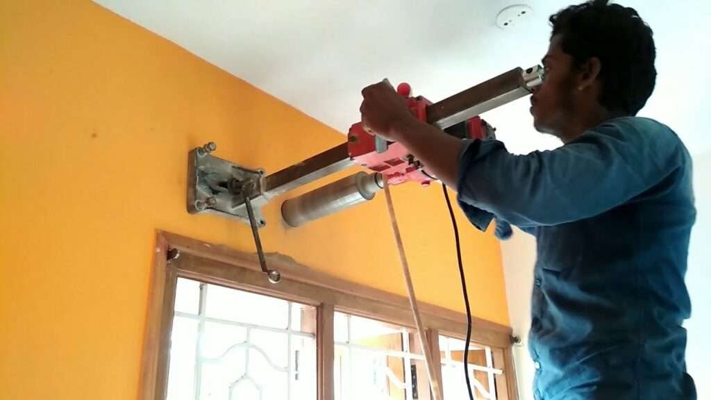 Core Cutting in Wall