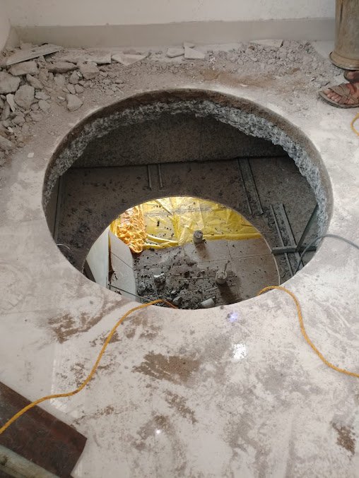 Core Cutting in Slab